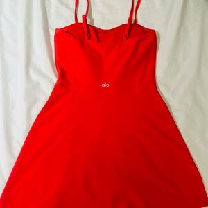 ALO Yoga Bold Red Performance Top
